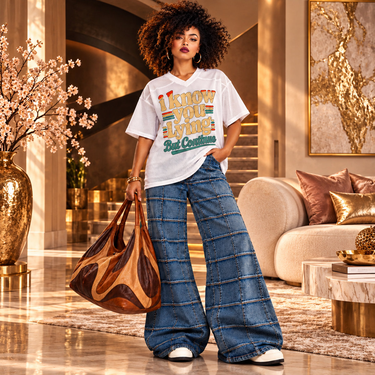 I Know You Lying, But Continue — Women’s Relaxed Fit T-Shirt